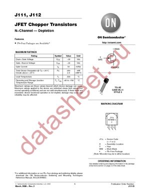 J111RL1 datasheet  